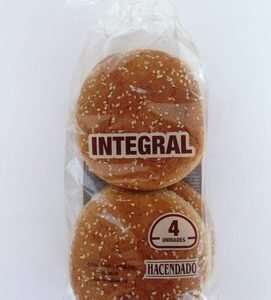 Pan de hamburguesa integral
