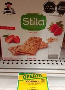 Barras de avena Quaker Stila sabor fresa