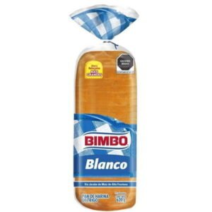 Pan de molde blanco de harina de trigo