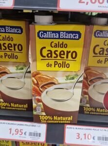 Caldo casero de pollo