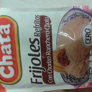 Frijoles refritos con chorizo ranchero Chata