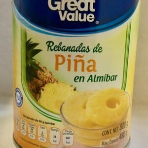 REBANADAS DE PIÑA EN ALMÍBAR GREAT VALUE