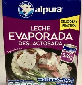 Leche Evaporada Deslactosada Alpura