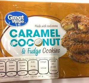 Caramel coconut & fudge cookies