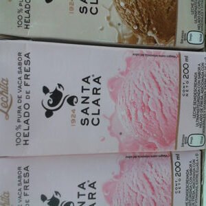 Lechita 100% pura de vaca sabor helado de fresa