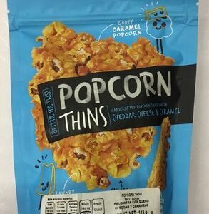 Popcorn thins cheddar cheese & caramel