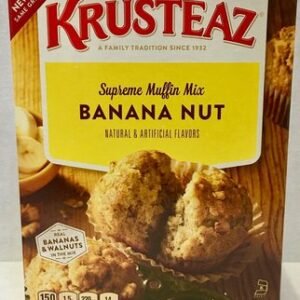 Harina preparada para pastelitos sabor plátano con nuez