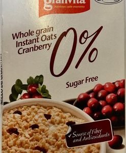 Whole grain instant oats cranberry sugar free