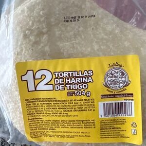 12 Tortillas de Harina