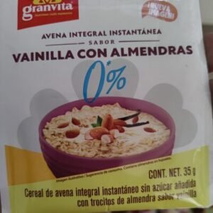 Avena instantánea integral sabor vainilla con almendras