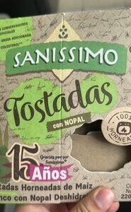 Tostadas Horneadas con Nopal