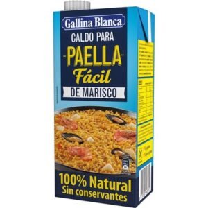Caldo para paella fácil de marisco