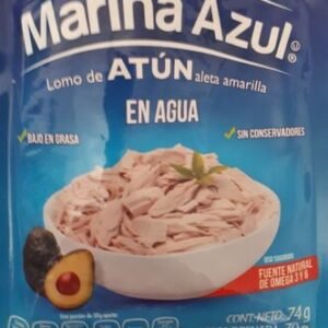 Lomo de atún aleta amarilla en agua