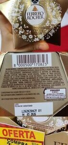 Galleta rellena de chocolate bombón