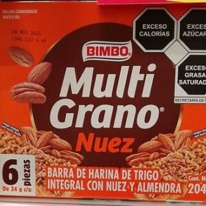Barra Trigo Avena Con Nuez y Almendra Caja Display